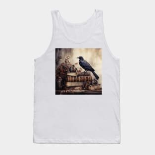 Raven and books Tank Top